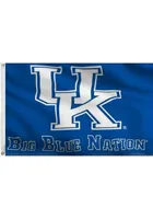 Kentucky Wildcats 3x5 Big Blue Nation Blue Silk Screen Grommet Flag