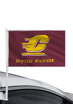 Central Michigan Chippewas 11x16 Maroon Car Flag - Maroon