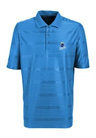 Antigua Kansas City Royals Mens Light Blue Illusion Short Sleeve Polo