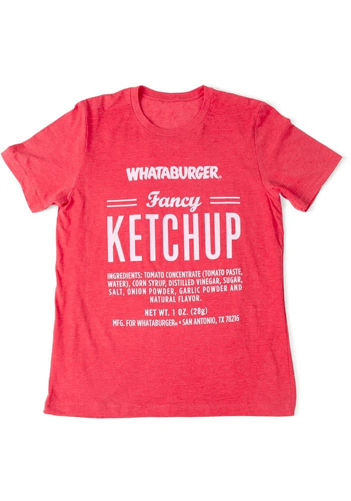 RALLY Red Fancy Ketchup Short Sleeve Fashion T Shirt