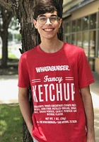 RALLY Red Fancy Ketchup Short Sleeve Fashion T Shirt