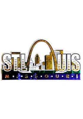 St Louis Foil skyline Magnet