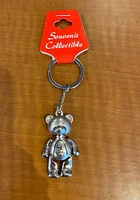 St Louis Silver Bear Keychain - Silver