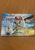St Louis Night  Foil Magnet