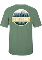 Uscape Chicago Green Scenic Circle Short Sleeve T Shirt