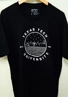 Uscape Texas Tech Red Raiders Black Micro Stripe Short Sleeve Fashion T Shirt