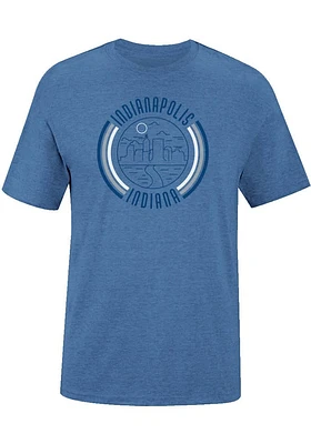 Uscape Indianapolis Light Blue 90s Flyer Short Sleeve T Shirt