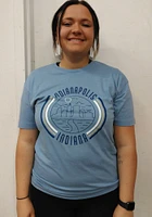 Uscape Indianapolis Light Blue 90s Flyer Short Sleeve T Shirt