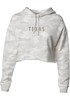 Uscape Texas Womens Green Wordmark Hooded Sweatshirt