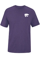 Uscape K-State Wildcats Purple Heather Scenic Short Sleeve T Shirt