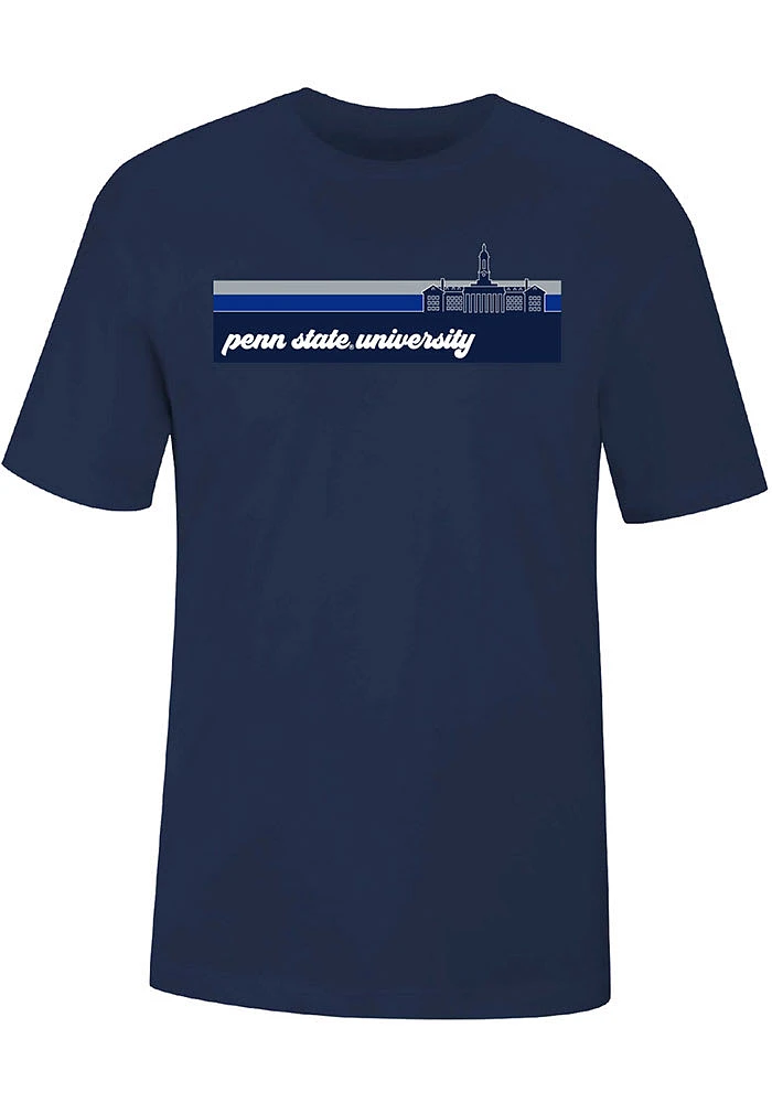 Uscape Penn State Nittany Lions Navy Blue Groovy Landscape Short Sleeve T Shirt