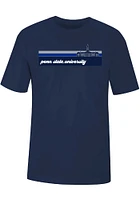 Uscape Penn State Nittany Lions Navy Blue Groovy Landscape Short Sleeve T Shirt