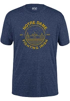 Uscape Notre Dame Fighting Irish Navy Blue Starry Scape Tri-Blend Short Sleeve Fashion T Shirt