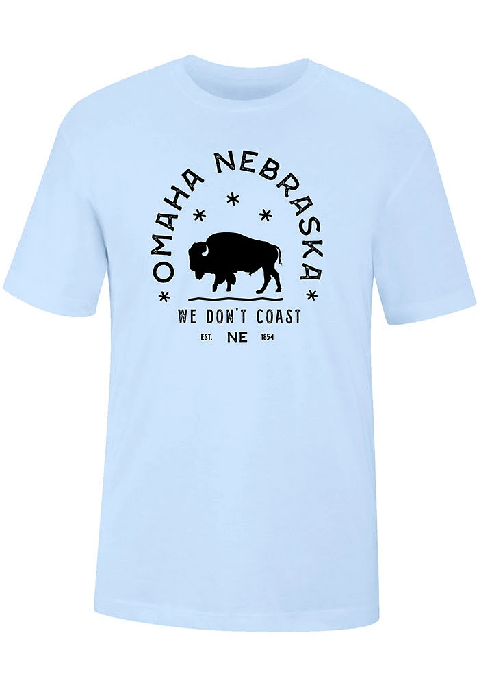 Uscape Omaha Blue Typo Short Sleeve T Shirt