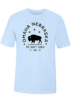 Uscape Omaha Blue Typo Short Sleeve T Shirt
