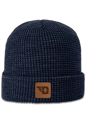 Uscape Dayton Flyers Navy Blue Waffle Knit Beanie Mens Knit Hat