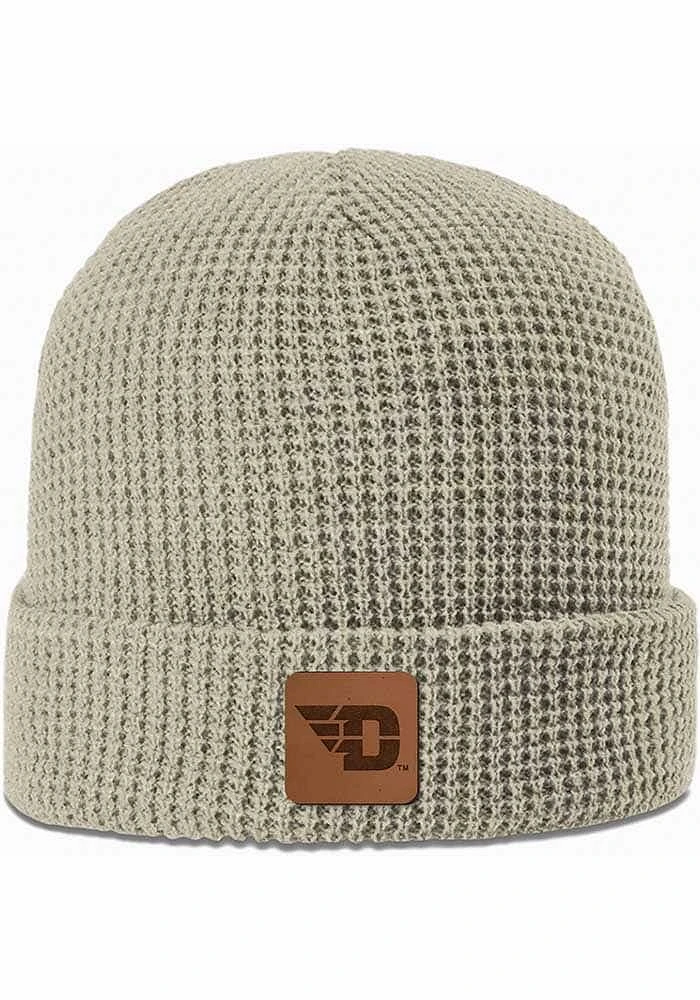 Uscape Dayton Flyers Tan Waffle Knit Beanie Mens Knit Hat