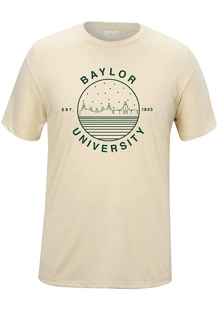 Uscape Baylor Bears White Starry Skyline Short Sleeve Fashion T Shirt
