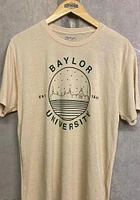 Uscape Baylor Bears White Starry Skyline Short Sleeve Fashion T Shirt