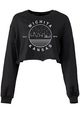 Uscape Wichita Womens Black Starry Skyline LS Tee
