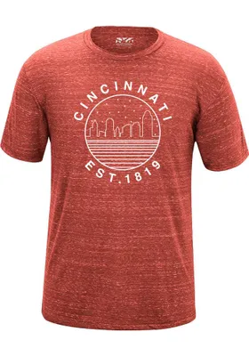 Uscape Cincinnati Red Starry Scape Short Sleeve T Shirt