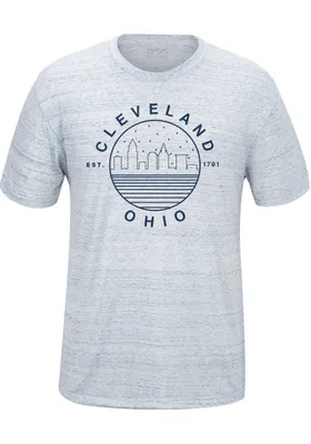 Uscape Cleveland Light Blue Starry Scape Short Sleeve Fashion T Shirt