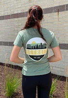 Uscape Detroit Green Scenic Circle Short Sleeve T Shirt
