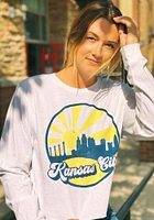 Uscape Kansas City Womens White Far Out LS Tee
