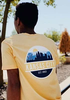 Uscape Kansas City Yellow Scenic Circle Short Sleeve T Shirt