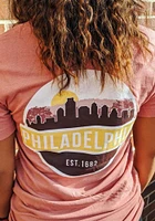 Uscape Philadelphia Pink Scenic Circle Short Sleeve T Shirt