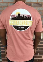 Uscape Philadelphia Pink Scenic Circle Short Sleeve T Shirt