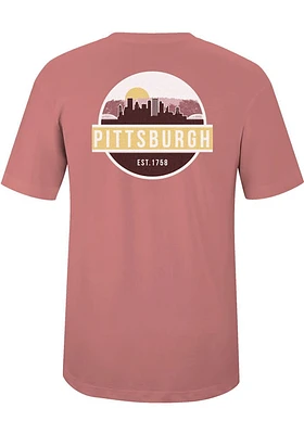 Uscape Pittsburgh Pink Scenic Circle Short Sleeve T Shirt