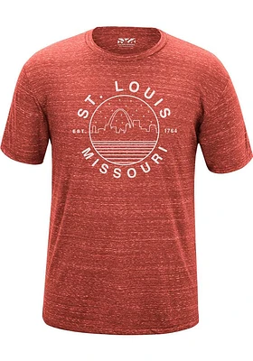 Uscape St Louis Red Starry Scape Short Sleeve T Shirt
