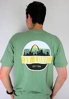 Uscape St Louis Green Scenic Circle Short Sleeve T Shirt