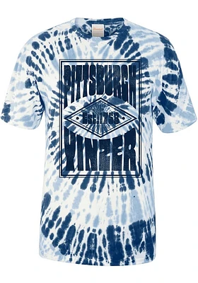 Uscape Pittsburgh Navy Blue Poster Short Sleeve T Shirt