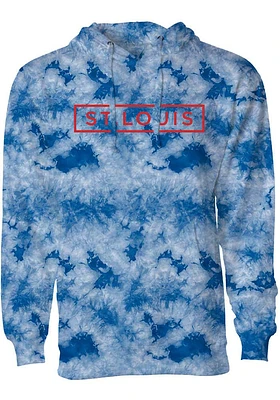 Uscape St Louis Mens Blue Simple Boxy Long Sleeve Hoodie