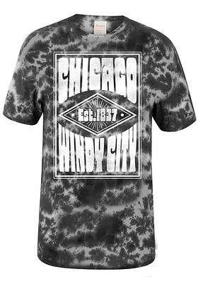 Uscape Chicago Black Poster Short Sleeve T Shirt