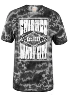 Uscape Chicago Black Poster Short Sleeve T Shirt