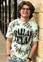 Uscape Dallas Ft Worth Green Funky Circle Short Sleeve T Shirt
