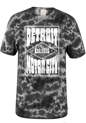 Uscape Detroit Black Poster Short Sleeve T Shirt