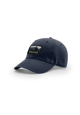 Uscape Dallas Ft Worth Retro Sky Vintage Dad Adjustable Hat - Navy Blue