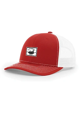 Uscape Cincinnati 2T Woven Patch 112 Trucker Adjustable Hat - Red