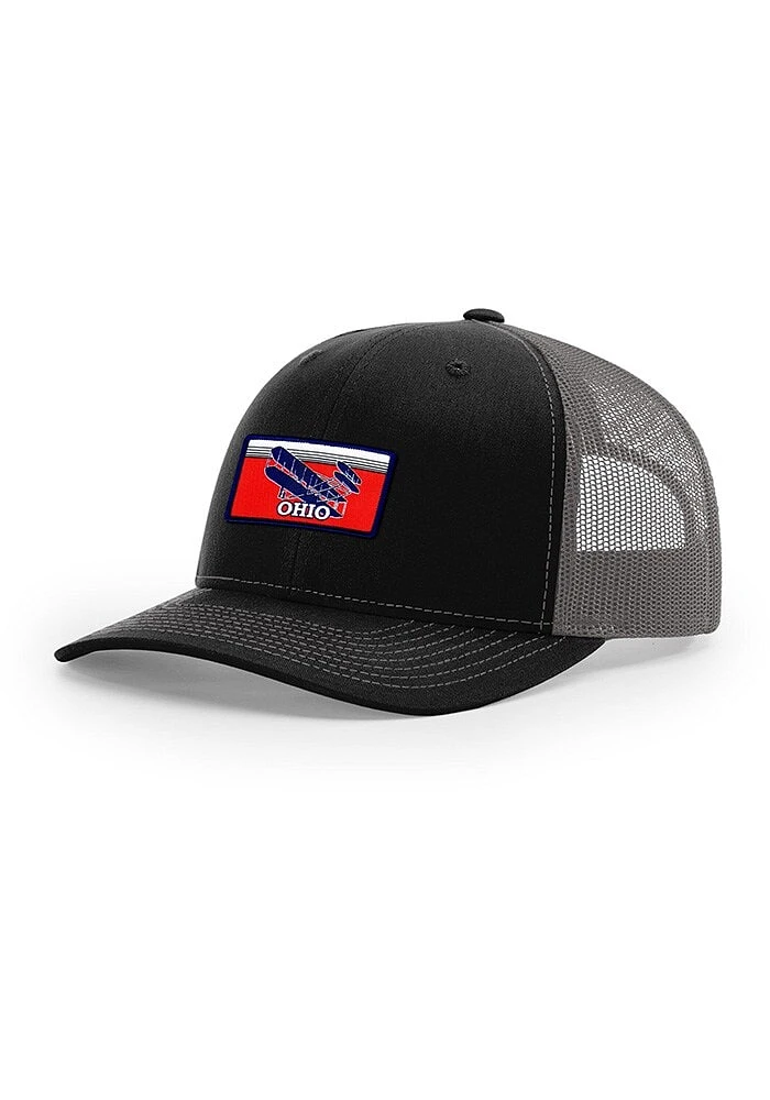 Uscape Ohio Retro Patch 112 Trucker Adjustable Hat - Charcoal