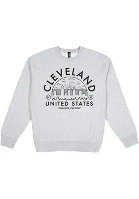 Uscape Cleveland Mens Premium Heavyweight Long Sleeve Crew Sweatshirt