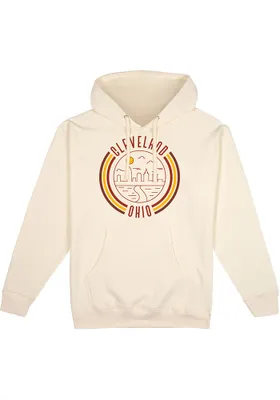 Uscape Cleveland Mens White Pullover Long Sleeve Hoodie