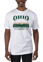 Uscape Ohio Bobcats White Garment Dyed Stars Short Sleeve T Shirt