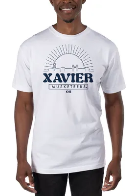 Uscape Xavier Musketeers White Garment Dyed Logo Short Sleeve T Shirt