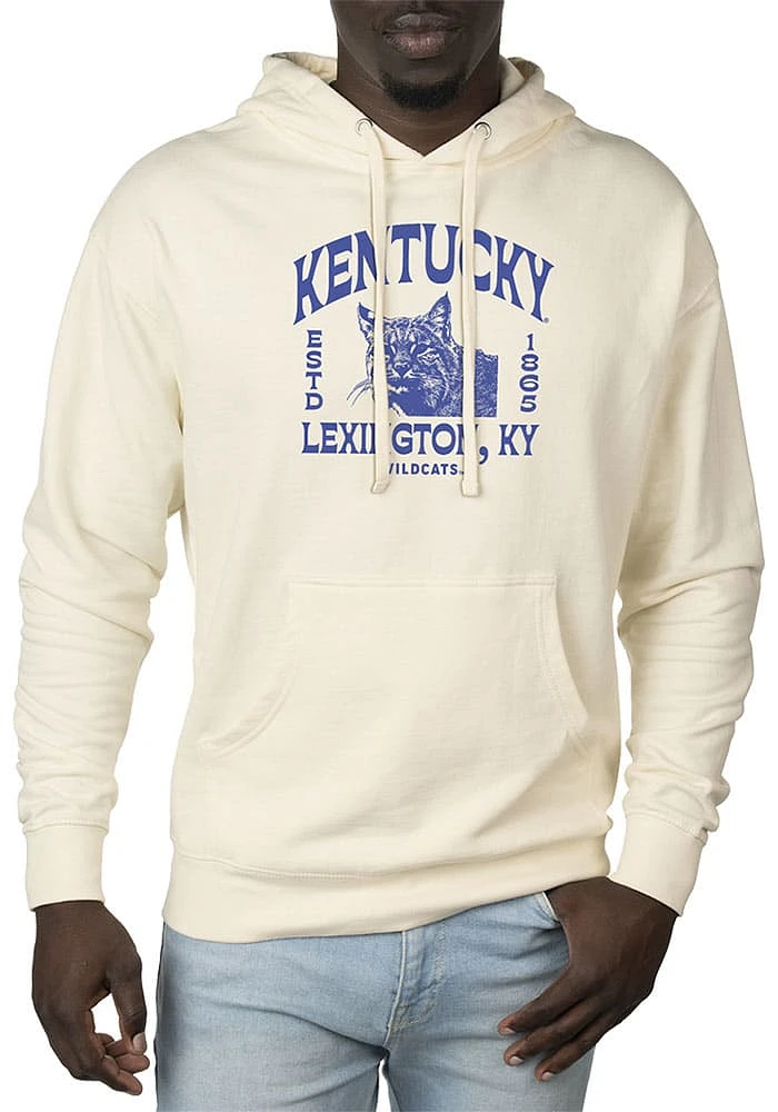 Uscape Kentucky Wildcats Mens White Wilder Pullover Long Sleeve Hoodie