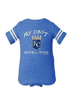 Kansas City Royals Baby Blue Bradstreet Short Sleeve One Piece