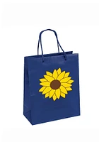 Kansas 10x12 Metallic Sunflower Blue Gift Bag